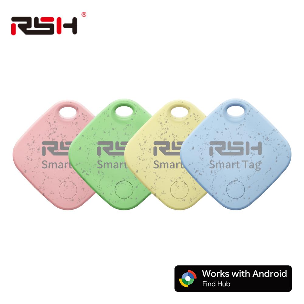 Комплект из 4 штук RSH Security GPS-трекер для автомобиля, кошелька, домашних животных, защита от потери, эко-смарт-метка для Google Find Hub, Android-локатор для Xiaomi Pixel