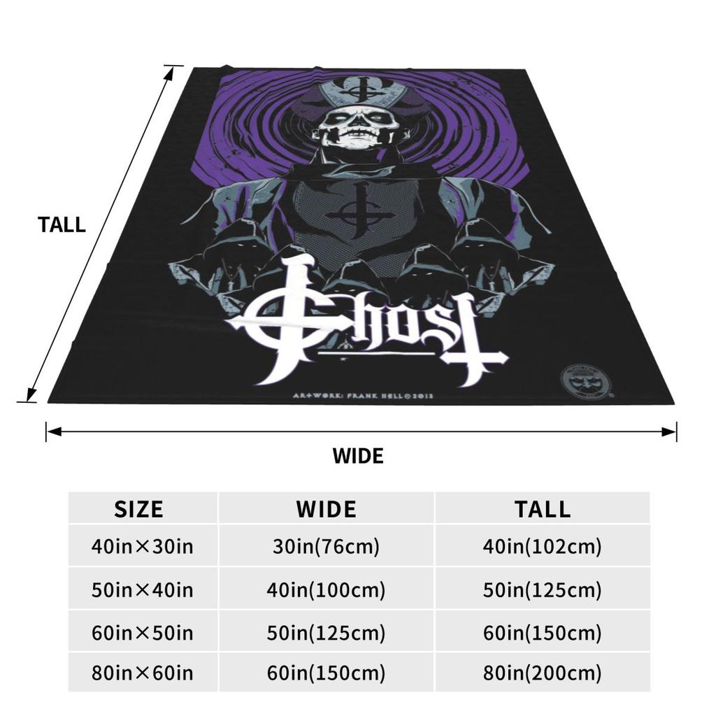Rock Band Ghost BC Пледы Флисовый Плед для Дивана Дышащие Пледы для Дома Спальни Путешествий Покрывала Одеяло