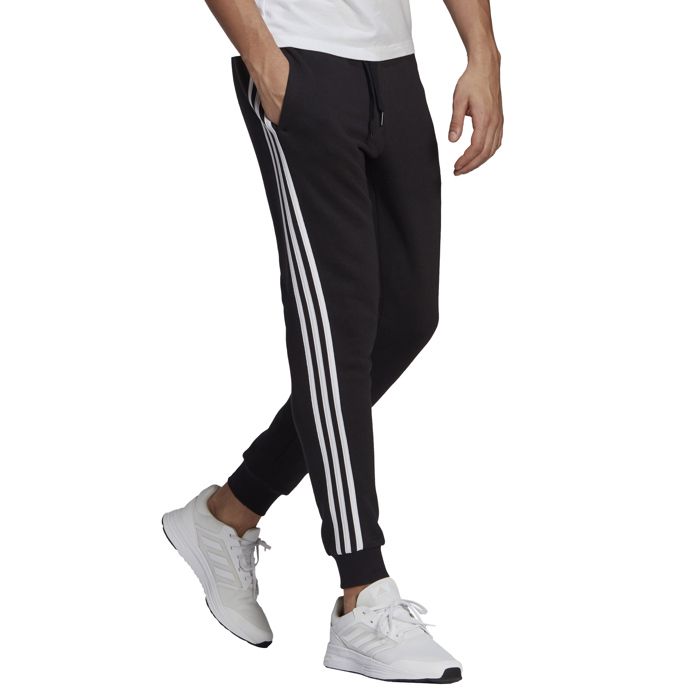 Adidas Pantalon Essentials Slim 3 Stripes Noir - GM1089