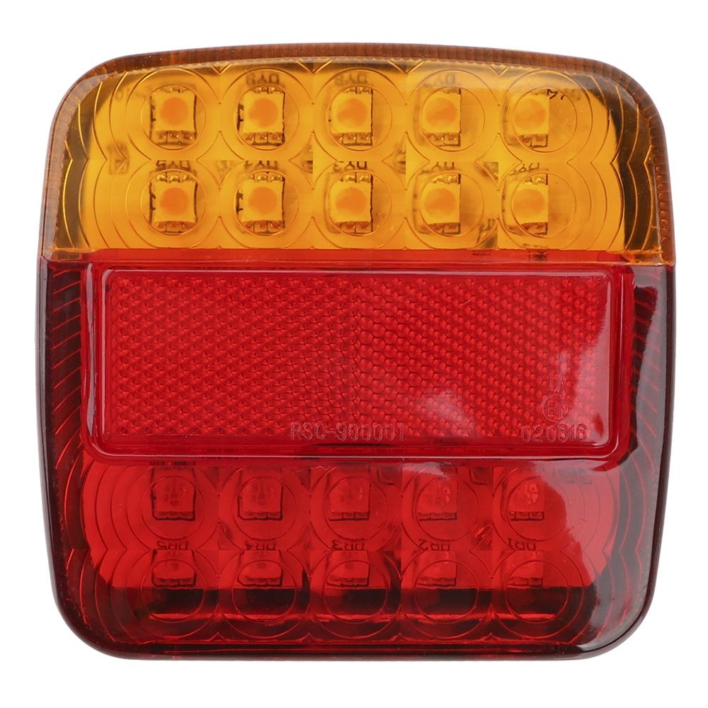 1 Pair Trailer Truck Caravan Taillight Turn Signal Indicator 26 LEDs Tail Light Number Plate Light Rear Reverse Brake Stop Lamp
