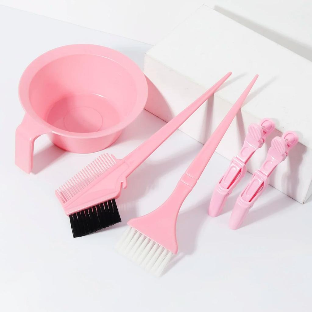 5 шт. профессиональных салонных наборов для окрашивания волос, кисти для окрашивания волос, миски для окрашивания волос, зажимы для волос, Специально для париков из натуральных волос