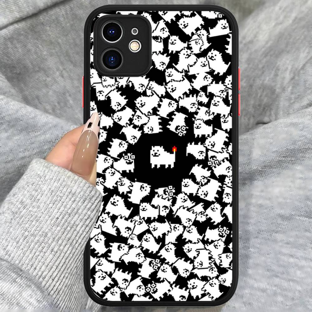 Силиконовый чехол для iPhone 16 15 14 13 12 11 Pro Max Plus X XS MAX с рисунком из игры Undertale, противоударный, матовый