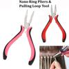Po'lat Soch Ekstension Pliers Qisqichlar Ekstensionlarni Olib Tashlash Uchi Pliers Nano yoki Mikro Halqa uchun
