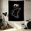 International Isle Man Wall Tapestry Aesthetic Wall Hanging Printed Fabric Blanket Decorative Tapestries for Bedroom Living Room Home Decor