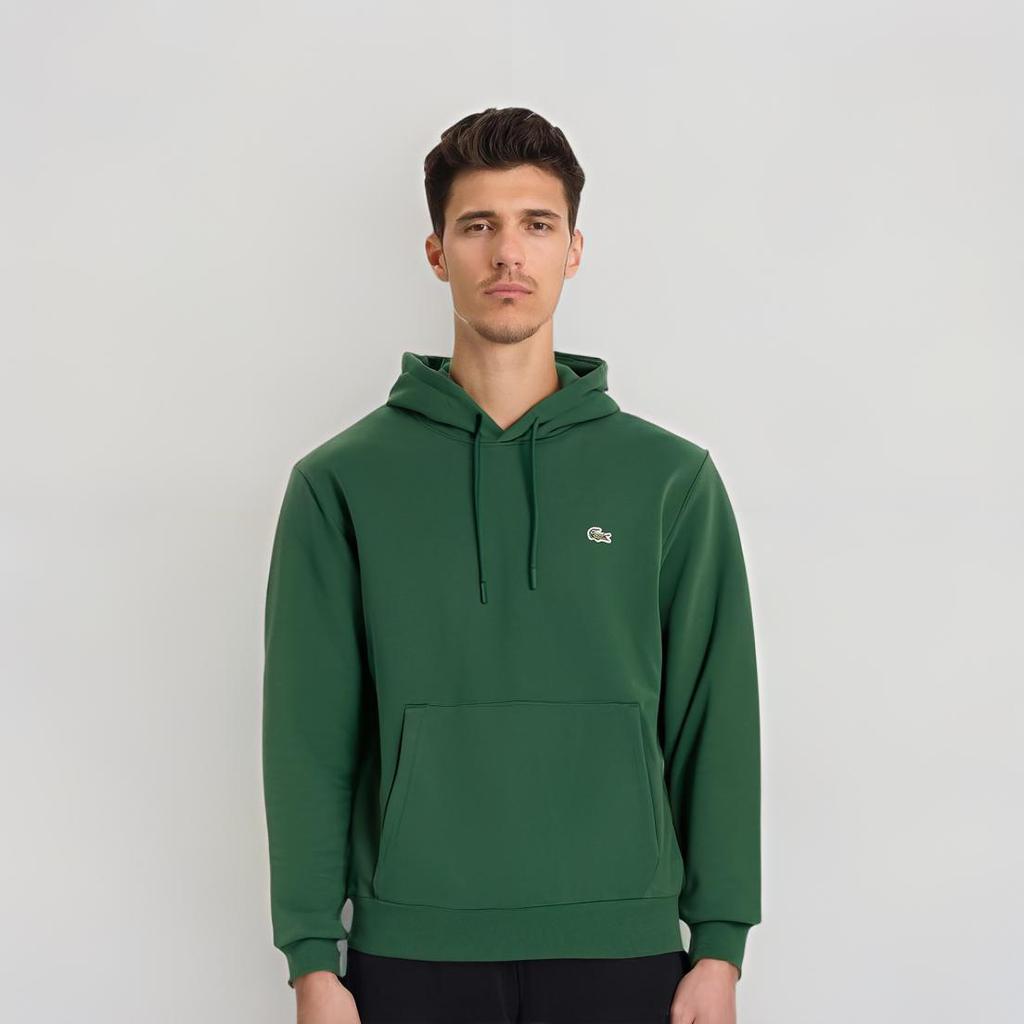 Lacoste Толстовки Мужские Зеленые С капюшоном Умеренные Другие SH2567-132
