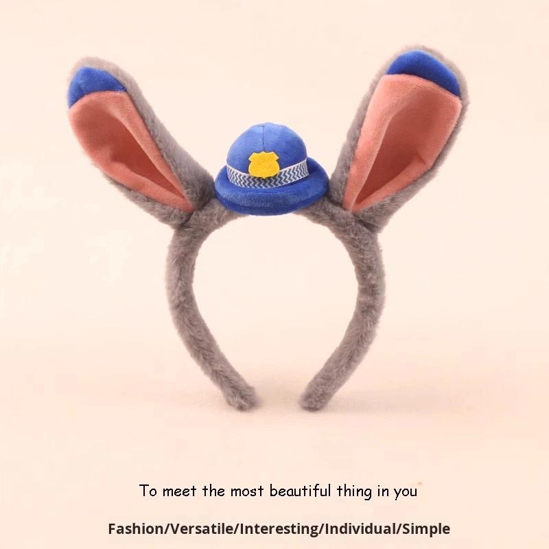 Shengpeng FK-355 Cute Rabbit Plastic Children's Unisex Headband Hair Clip with Ears for Performance & Amusement Park Photo