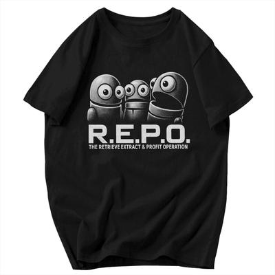 Мужская футболка REPO Игра Забавная Трендовая Попсы Y2K Графическая Индивидуальная Унисекс Топы Футболки