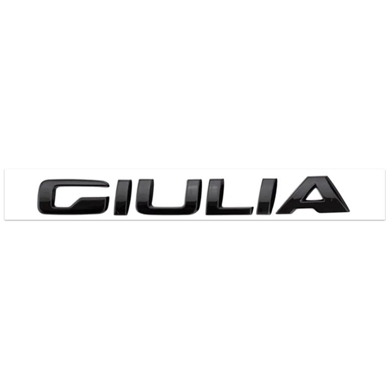 3D ABS Car letter Badge Sticker Logo Rear Trunk Emblem Auto Accessories For Alfa Romeo 147 156 Q2 Q4 Ti Veloce Giulia Stelvio fw6