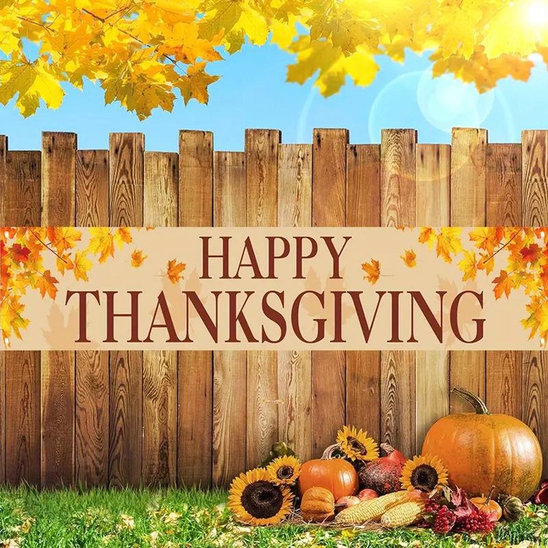 Праздничное баннерное полотно: Дизайны с рождественской, хэллоуинской и ко дню благодарения тематикой