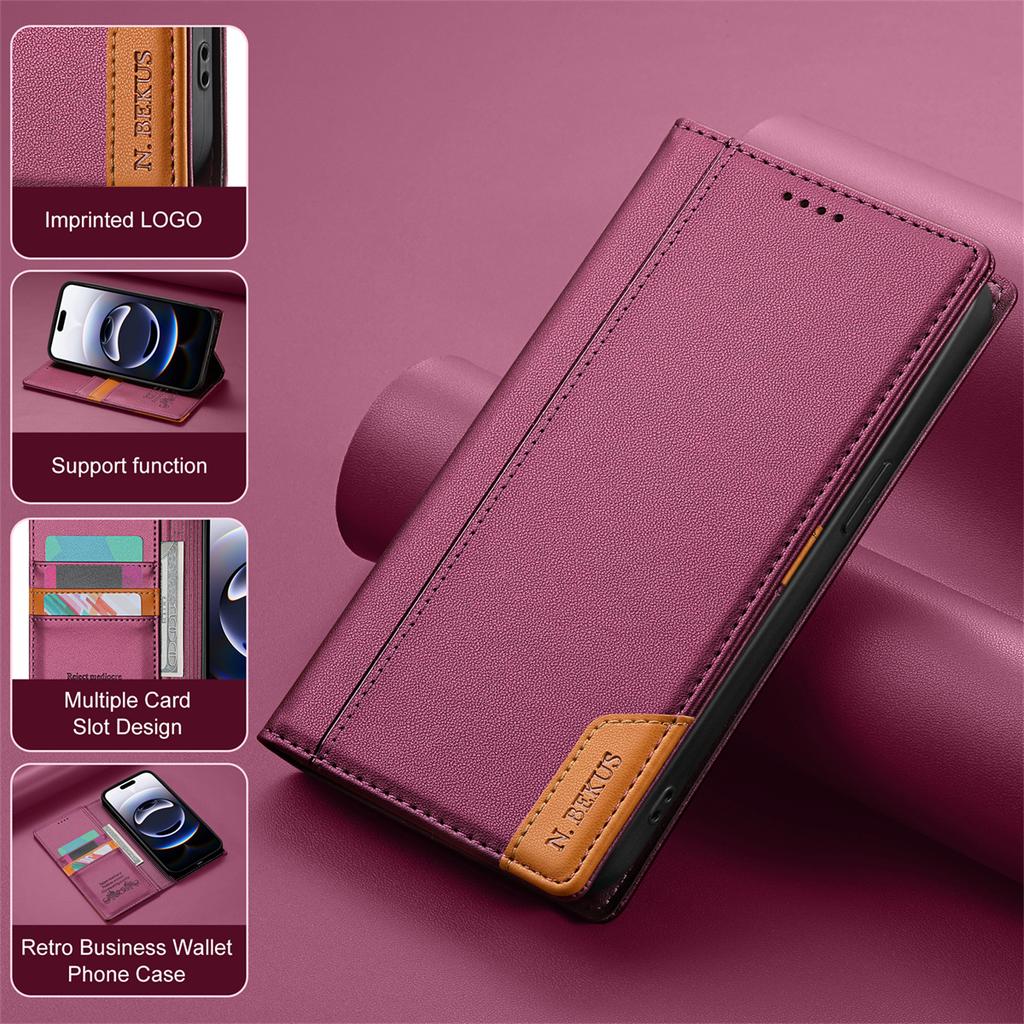For iPhone 7/8/SE/X/XS/XR/11/12/13/14/15/16/17 All series.Wallet Phone Case Multifunctional Stand RFID Protection Fashion Faux Leather