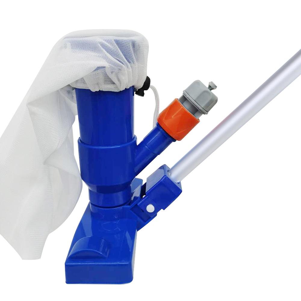 Набор для чистки бассейна Пылесос Всасывающая насадка с щетками Выдвижной стержень Сетчатый мешок Аксессуары для чистки бассейна
