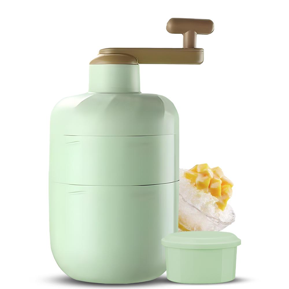 Ручная кривошипная дробилка для льда, машина для снежного конуса, портативная ручная машина для бритого льда с бесплатным льдом