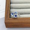 Enamel Color Butterfly Ring French Niche Exquisite Ring Middle Ancient Small Fresh Super Fairy Temperament Open Index Finger Ring