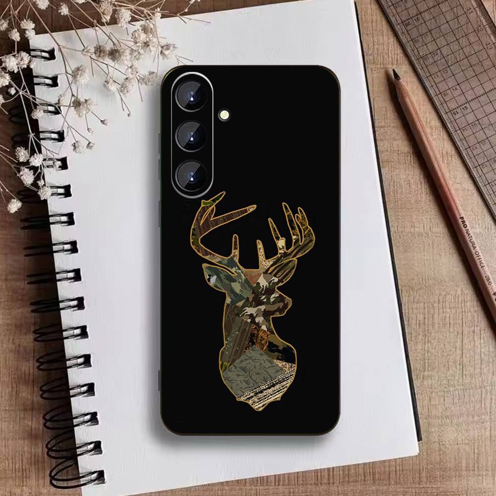 Deer Hunting Camo Phone Case For Samsung Galaxy A73,A72,A71,A70,A52,A51 Others Soft Black Cover