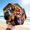 Mario Kart 8 Ribs 3Fold Black Glue Uv Protection Umbrella Sun Protection Rainproof Compact Folding Umbrella For Travel Daily Use C923690