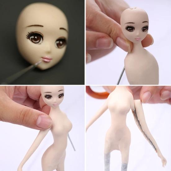 Силиконовая форма «сделай сам», помадка, голова куклы, лицо, выпечка торта, шоколадные аксессуары