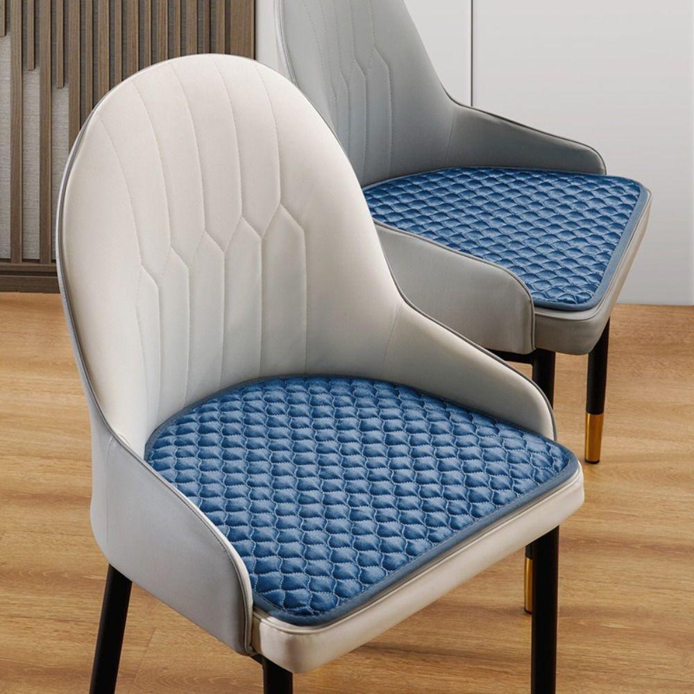 44x41cm Curved Dining Chair Cushion Soft Winter Student Cushion Semi-circular Chair Pad Household
