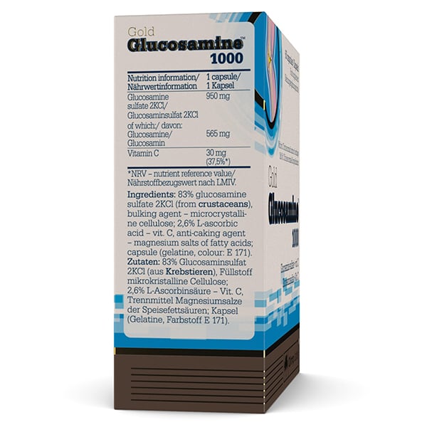 Глюкозамин Сульфат с Витамином С, Gold Glucosamine 1000, Olimp Nutrition  (03283005)