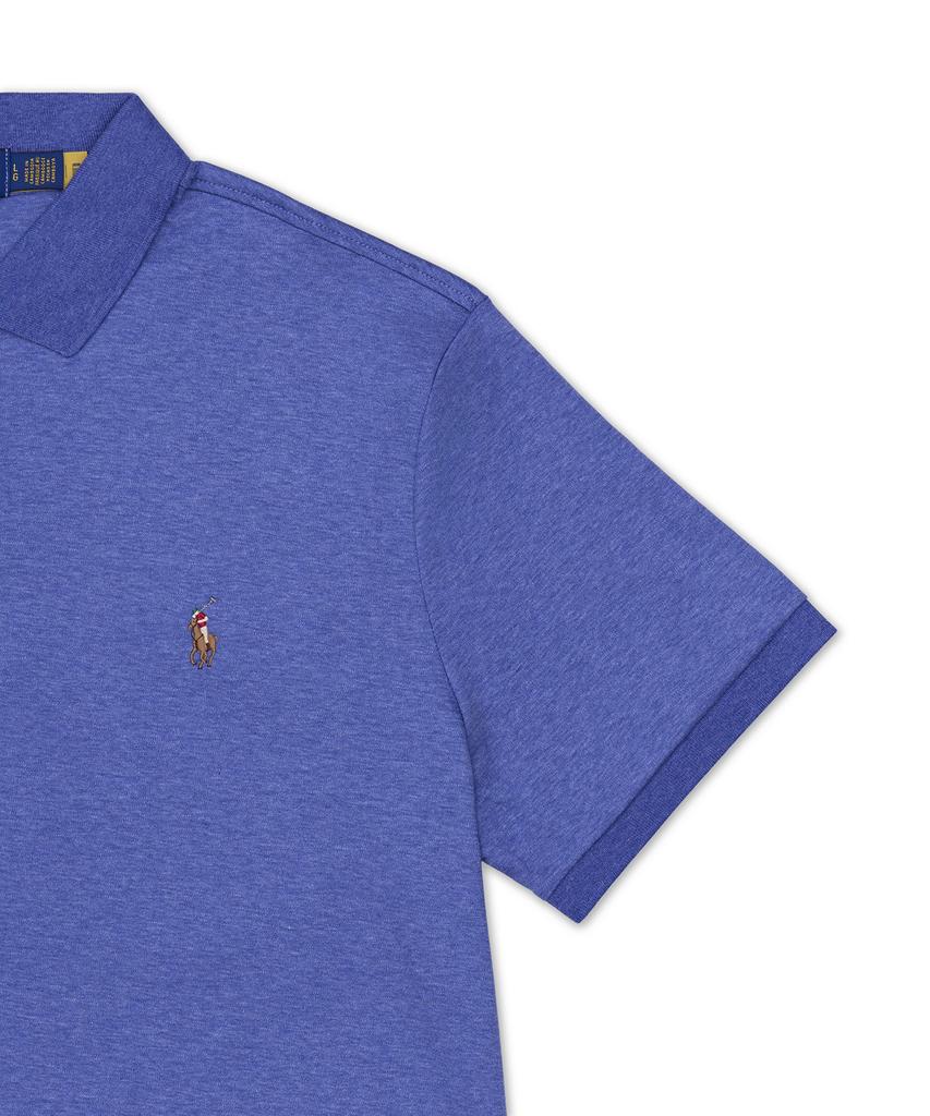 POLO RALPH LAUREN Custom Slim Fit Soft Cotton Polo Shirt - Blue