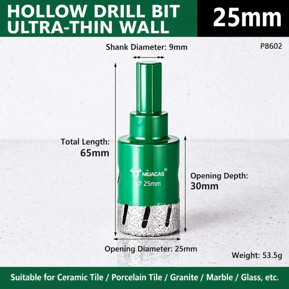Dry Cutting Diamond Hole Cutter Triangular Shank Stone Hole Saw Hole Saw Slate Cutting