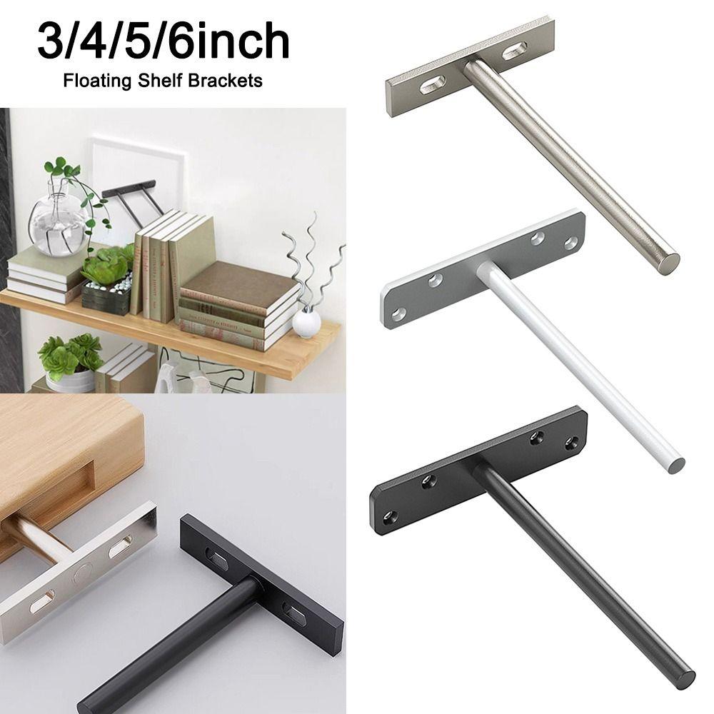 Heavy Duty Floating Shelf Brackets Metal Wall Shelf Support Replacement Shelving Brackets