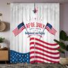2 шт. HD Июль День Независимости Американский флаг декоративная занавеска Красная завязка цифровая печать занавеска Домашний декор стиль Декорати