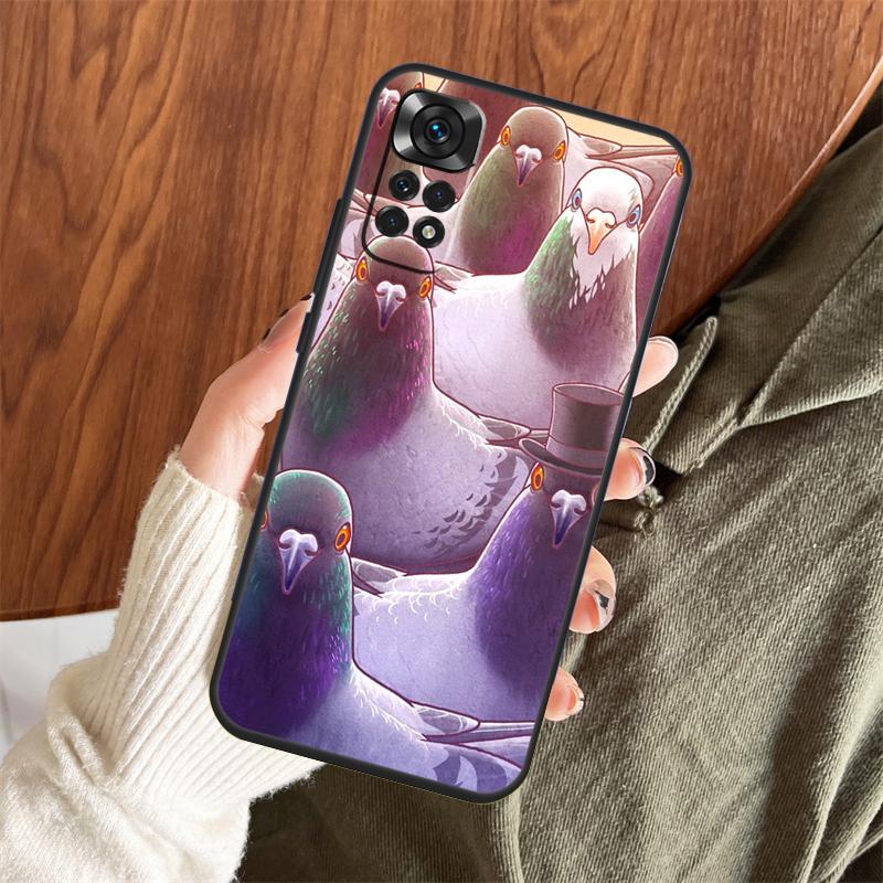 The Pigeons Case For Xiaomi Redmi Note 14 Pro 13 12 11 10 15 Pro Plus Redmi 15 C 13 10C 12C 13C 14C Cover