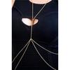 Women Sexy  Gold Body Belly Waist Chain Bikini Beach Harness Necklace
