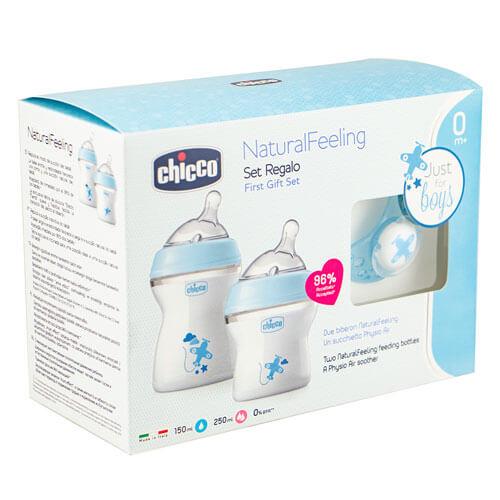 Chicco Chicco Nursing Natural Feeling Подарочный набор (мальчик)