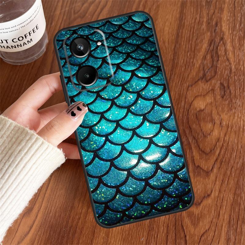 Mermaid Tail Scale For Realme 15 Pro GT7 GT6 10 11 12 13 14 Pro Plus C75 C71 C65 C63 C61 C53 C67 C35 C55 Case