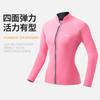 3mm Womens Shorty Wetsuit Top Long Sleeve Freediving Snorkeling Surfing Paddleboarding UV Protection Thermal