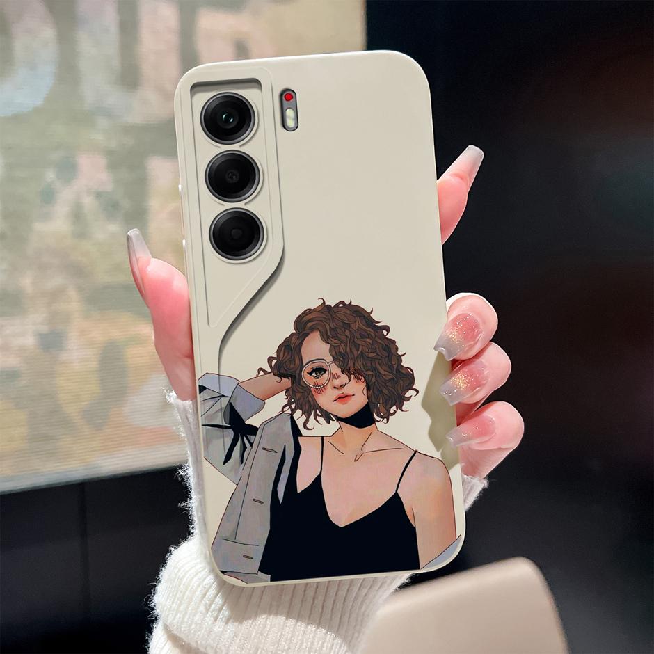 For Tecno Camon 40 Pro 4G 5G Case Cute Sweet Girls Cat Soft Silicone Protective Back Cover For TecnoCamon40 40Pro Fundas Bumper