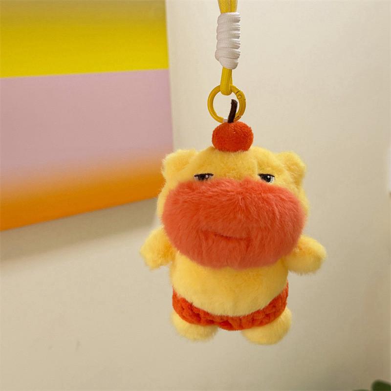 Stuffed Soft Capybara Animal Collectible Gift With Funny Cartoon Pendant Doll