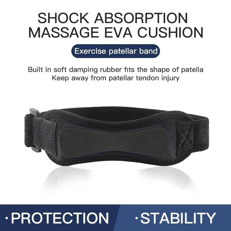 Knee Pad Running Sports Cycling Gym Knee Support 1PC Patella Kneecap Band Adjustable Silica Gel Knee Tendon Strap Protector