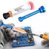 Aluminum Alloy Push Rod + 3pcs Needles BGA Solder Booster Paste Flux Propulsion Welding Soldering Oil Pusher UV Solder Mask Ink