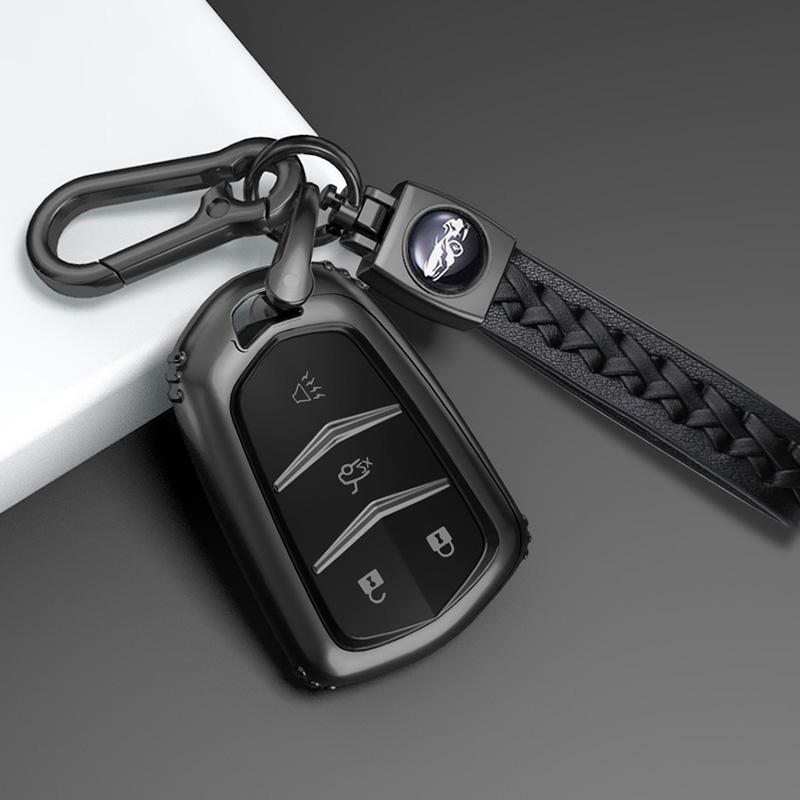 TPU Car Key Case Cover For Cadillac ATS CT6 CTS DTS XT5 Escalade ESV SRX STS XTS ELR 2014 - 2018 Remote Key Holder Keychain AHN1