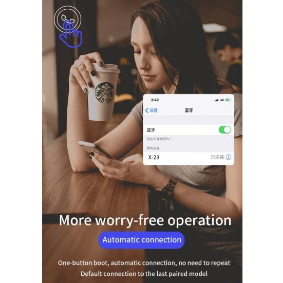 1 шт. Беспроводные наушники-вкладыши с Bluetooth-совместимостью 5.0, гарнитура для бизнеса без помощи рук