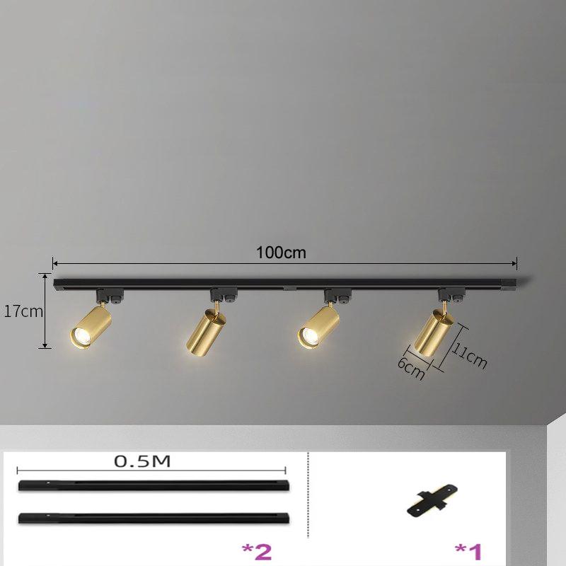 Светодиодный трековый светильник GU10, алюминиевый потолочный светильник, современный золотой трековый светильник, светильник для магазина одежды, потолочные светильники