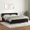 VidaXL Divan Bed and Mattress Black 160x200 Cm Velvet 3127441