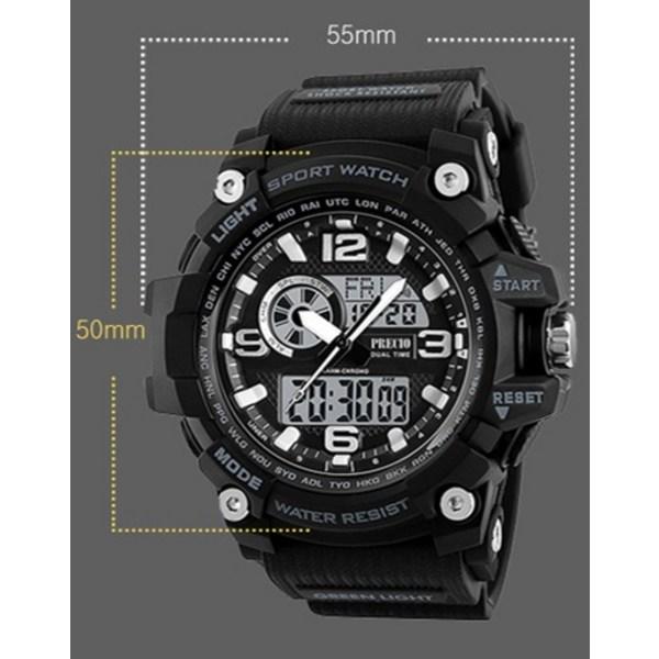 Presio мужские электронные часы военные водонепроницаемые N83