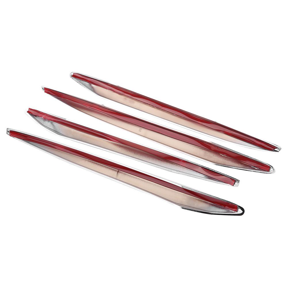 Car Front Fog Lamp Cover Trim Decoration Strip forE Class W213 - ABS Plastic, Anti-Rust, sy Installation - Silver - 4 Pcs