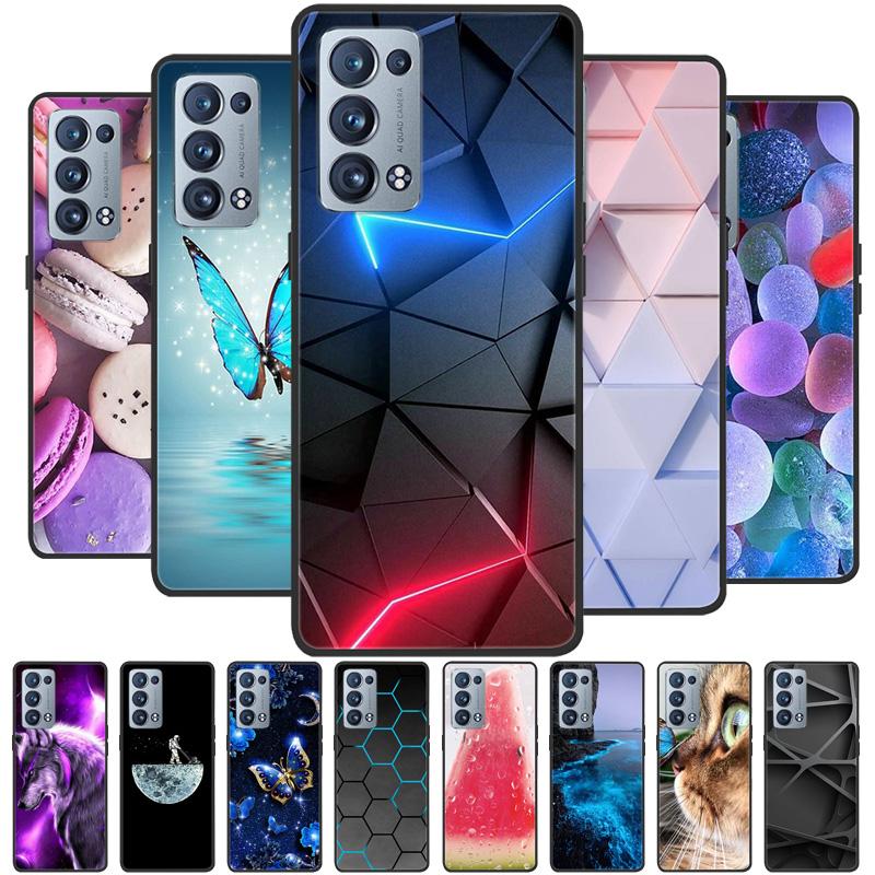 Для Oppo Reno 6 Pro 5G CPH2247 Чехол Силиконовая задняя крышка Чехол для телефона Для Oppo Reno 6 Pro 5G CPH2249 Чехлы Reno6 Pro Мягкий бампер