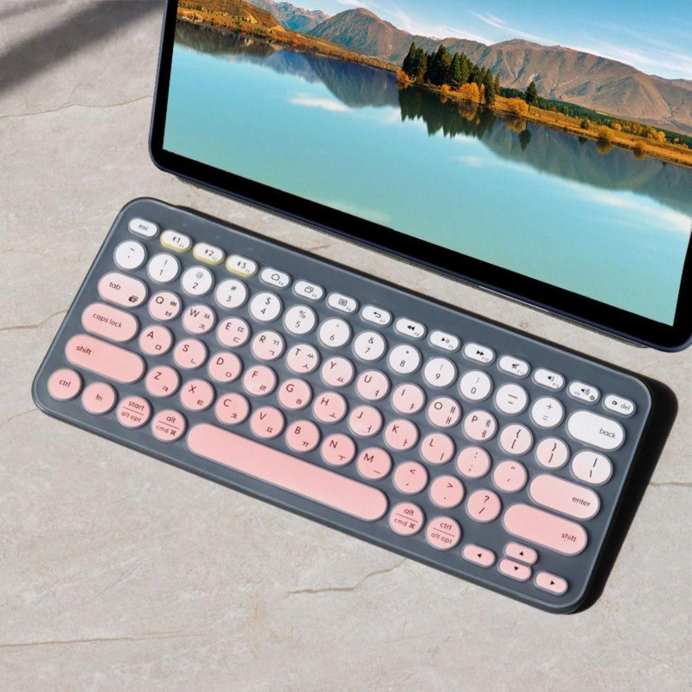 TPU Korean Keyboard Cover Transparent Protective Skin for Logitech K380