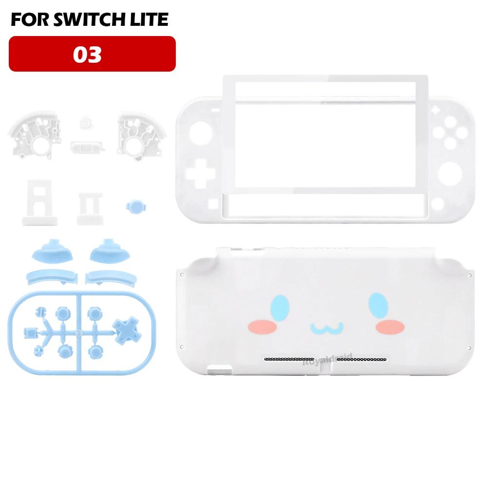 Для NS Switch Lite сменный корпус, набор для самостоятельной настройки с передней и задней крышками, кнопками, закаленным стеклом, инструментами для ремонта