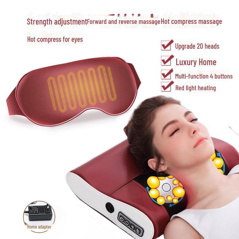 Электрическая подушка-массажер для всего тела - Подарок для облегчения боли в шее, плечах, спине и пояснице