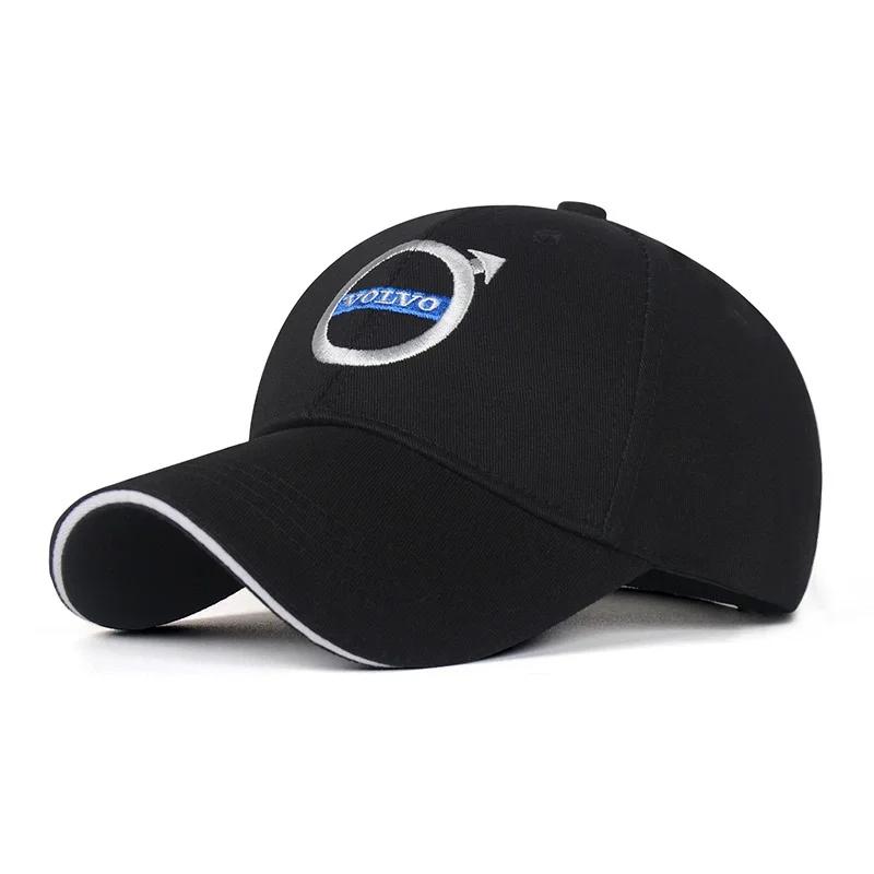 Car Embroidery Baseball Cap Racing Outdoor Sport Cap Sun Hat For Volvo XC60 V50 V40 XC90 S60 S40 S80L V90 V60 EX90 S90 XC40 C40