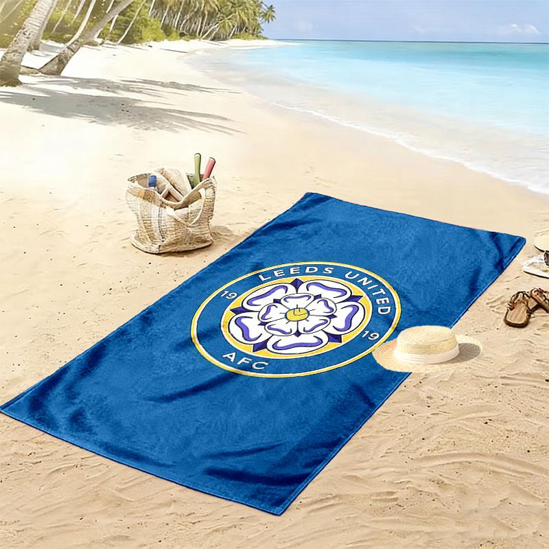 LUFC soccer Beach Towel, Large Soft Quick Dry Towel for Beach Camping Swimming