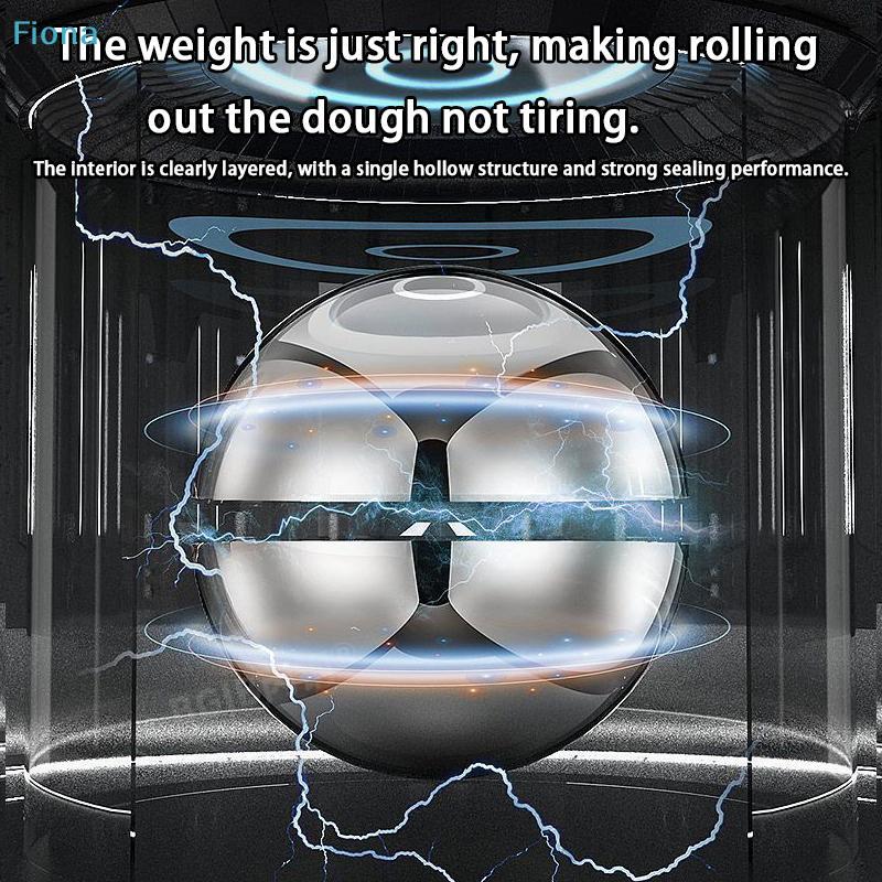 Stainless Steel Rolling Dough Ball Smooth Non-stick Dough Roller Durable Circular Rolling Ball For Baking Pizza Pastry
