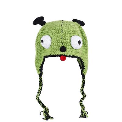 2023 Новая шляпа Monster Shrek, симпатичные зимние вязаные шапки, зеленая вечеринка, забавная шапка-бини Skullies для женщин и мужчин, чистая ручная работа
