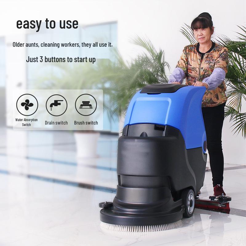 Fully Automatic Sweeper and Washer with Rechargeable Battery for Large Capacity Mall Cleaning